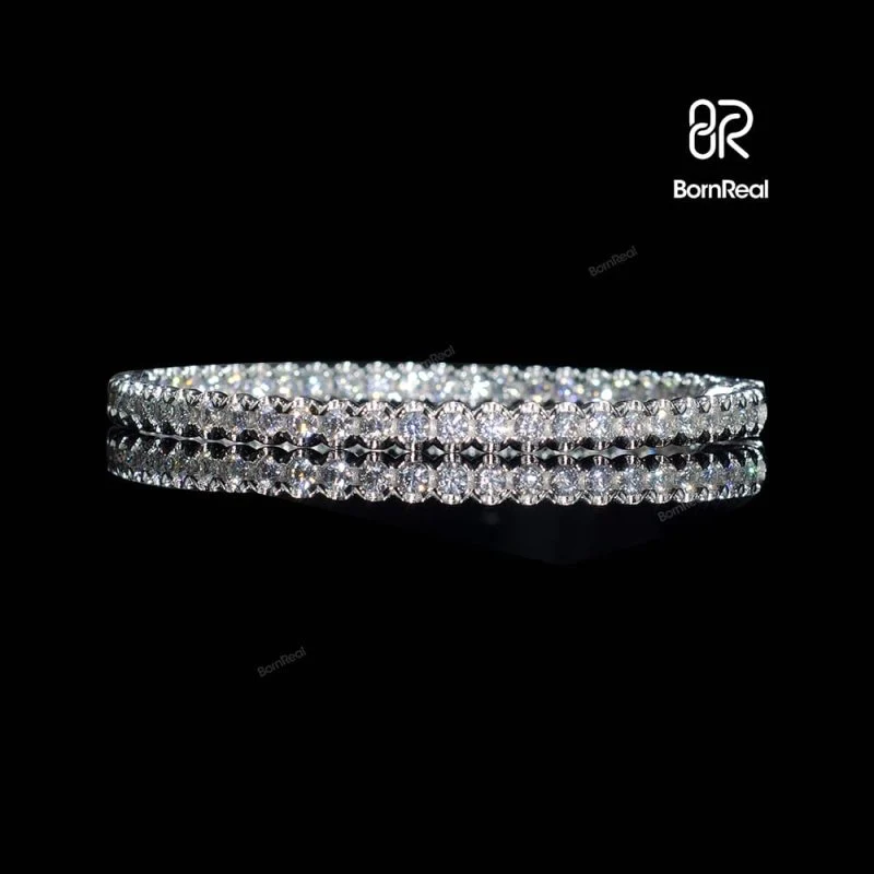 Créoles rondes en or blanc massif