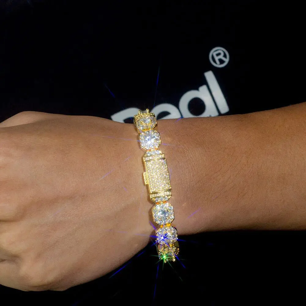 Chaîne tennis en grappe avec coussin