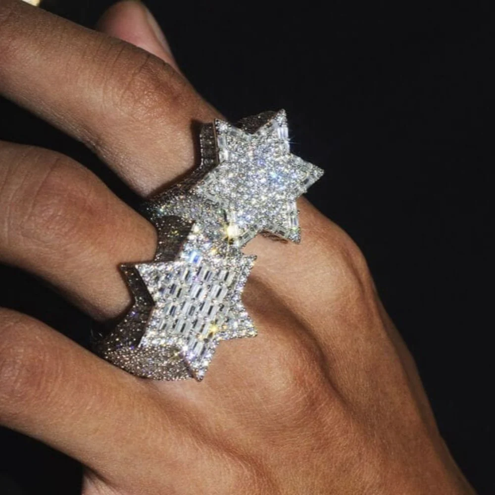 Bague Etoile Glacée en Or 18 carats