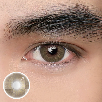 MYEYEBB Eros Brown Prescription Men Colored Contact Lenses - Eros Brown - -8.00 - FB593_BN - image 1
