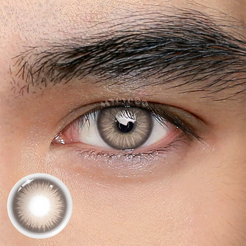 MYEYEBB Y2K Boho Brown Prescription Men Colored Contact Lenses - Savage Brown - -8.00 - LM27_BN - image 1