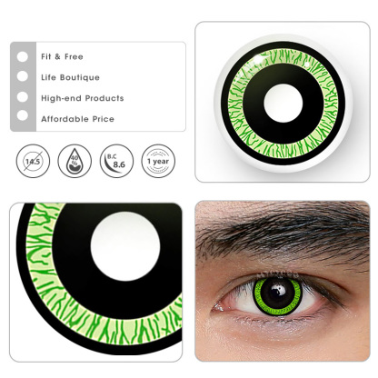 MYEYEBB Nebulos Green Men Cosplay Colored Contact Lenses - image 15