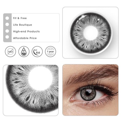 MYEYEBB Cocoa Black Colored Contact Lenses - image 6
