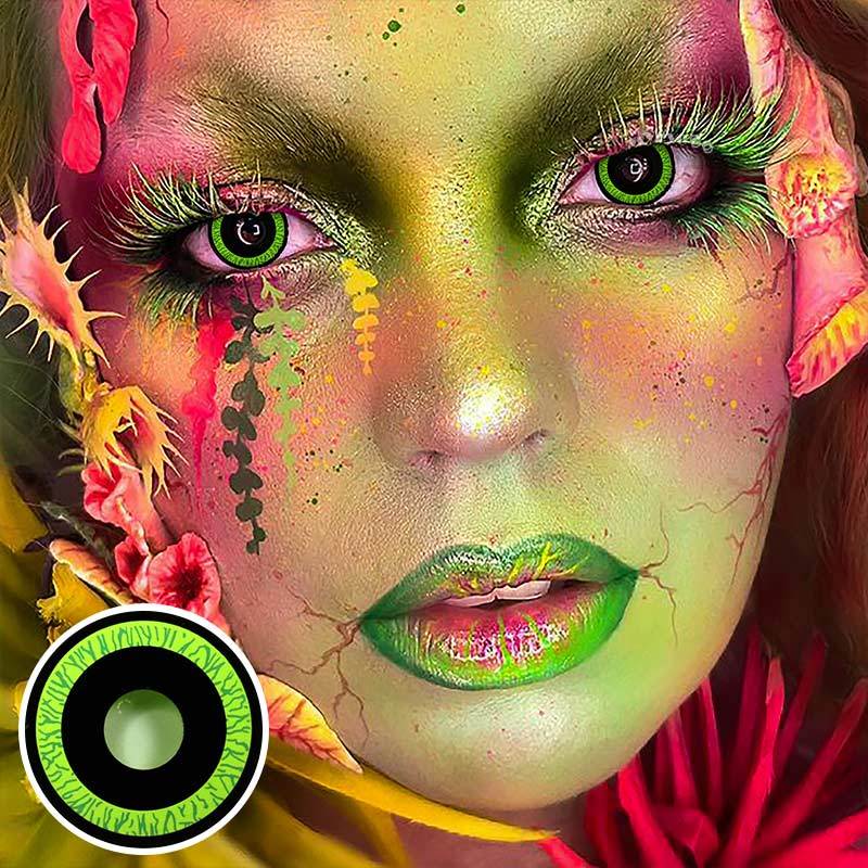 MYEYEBB Nebulos Green Men Cosplay Colored Contact Lenses - image 3