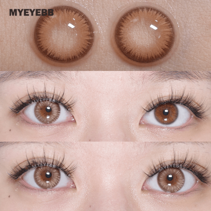 MYEYEBB Y2K Boho Brown Prescription Men Colored Contact Lenses - image 5