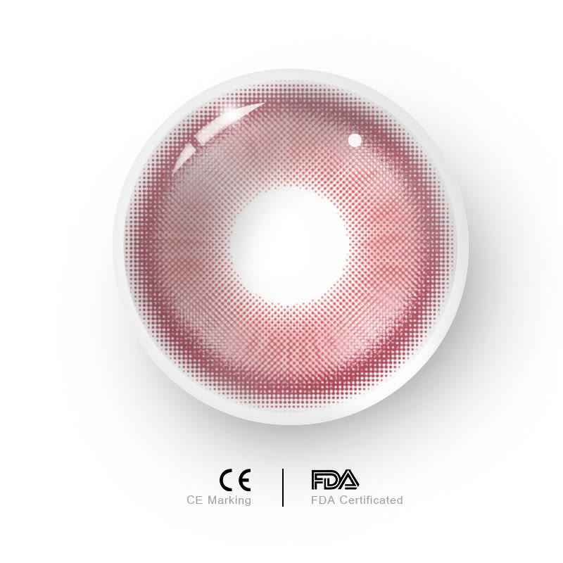 MYEYEBB Magic Coral Red Prescription Cosplay Colored Contact Lenses - image 2