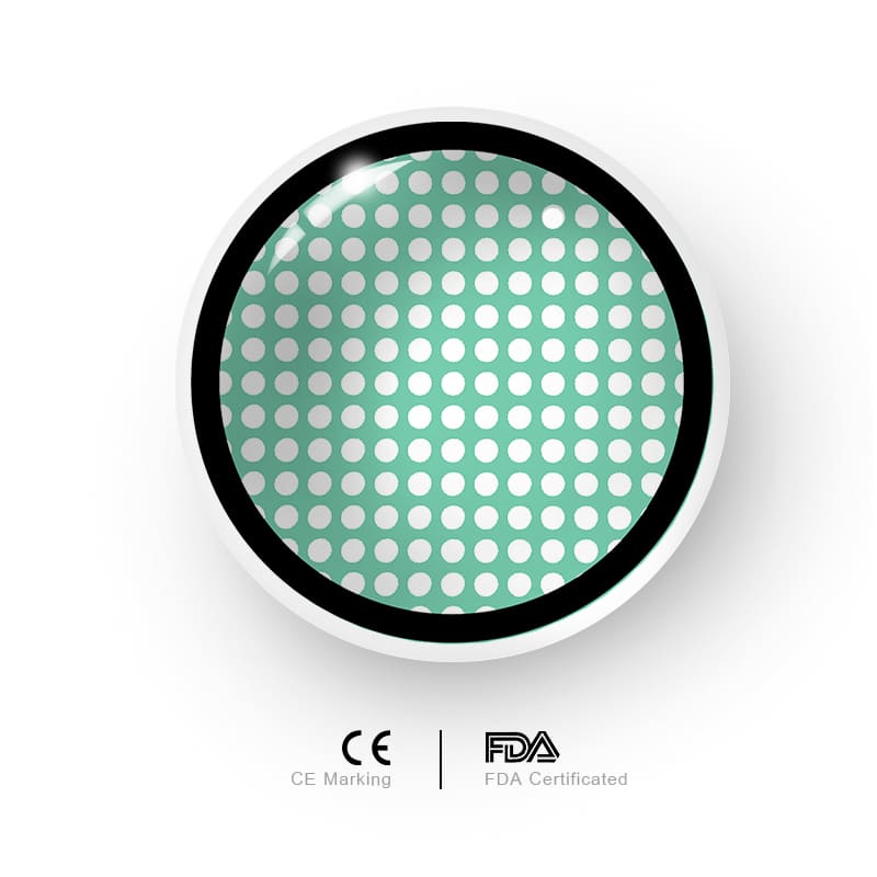 MYEYEBB Blind Mesh Green Prescription Men Cosplay Colored Contact Lenses  - image 2