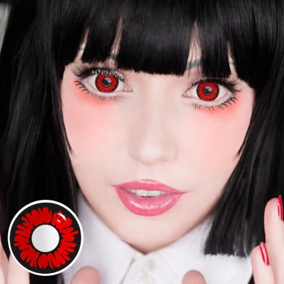 MYEYEBB Peony Red Prescription Men Cosplay Colored Contact Lenses  - image 4