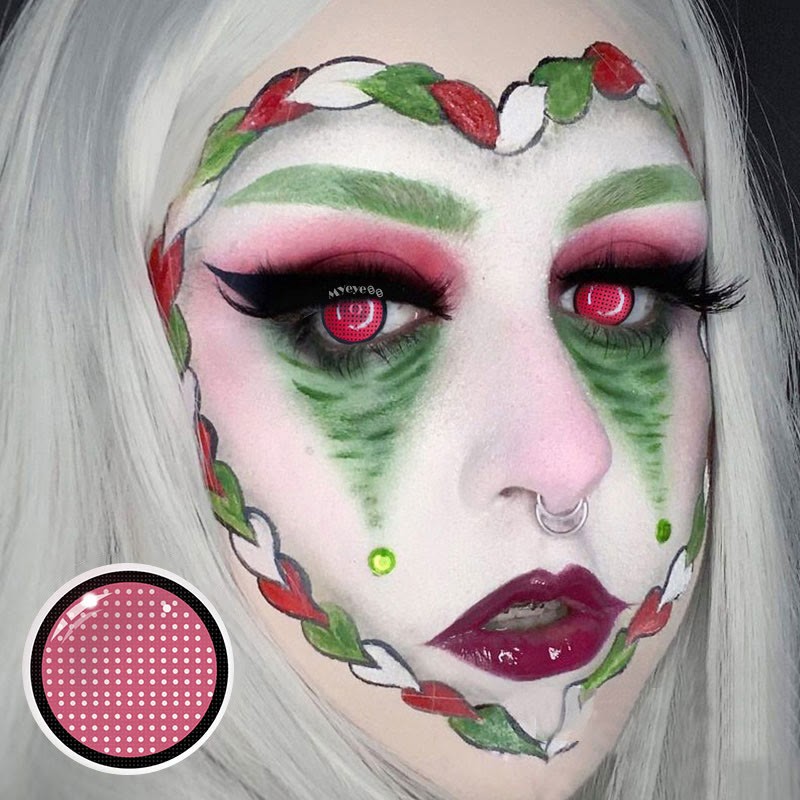 MYEYEBB Blind Red Manson Mesh Men Cosplay Colored Contact Lenses - image 4