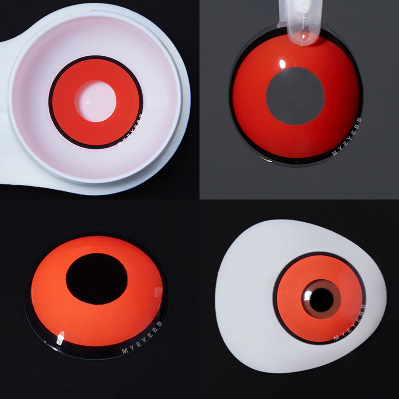 MYEYEBB Manson Red Prescription Men Cosplay Colored Contact Lenses - image 3