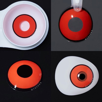 MYEYEBB Manson Red Prescription Men Cosplay Colored Contact Lenses - image 3