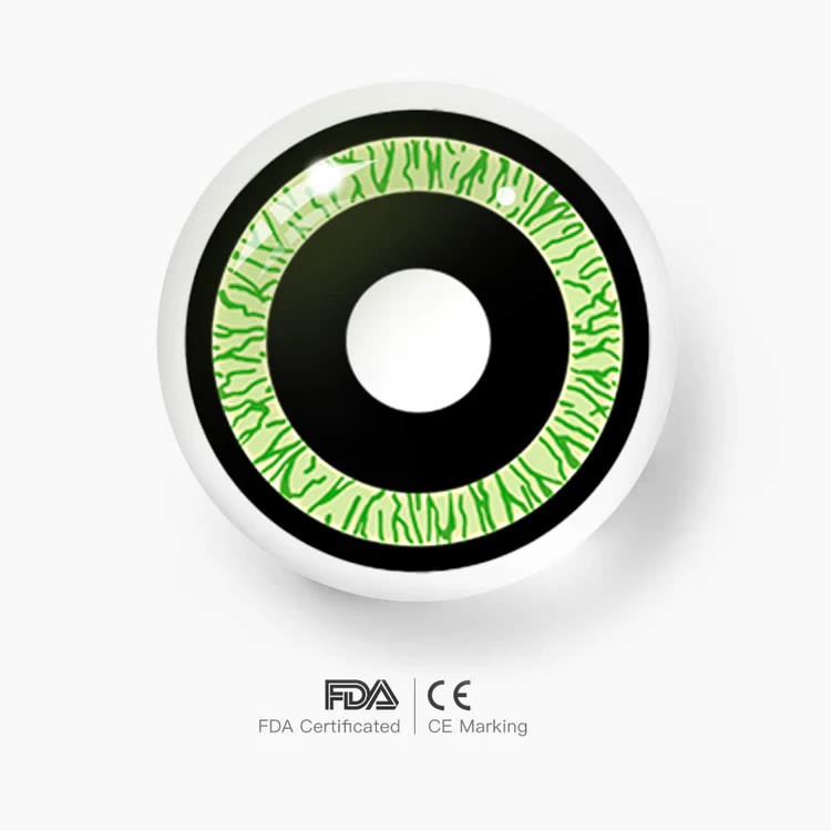 MYEYEBB Nebulos Green Men Cosplay Colored Contact Lenses - image 2