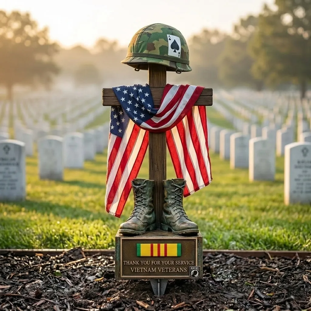 🔥Last Day 70% OFF🔥- Vietnam Veteran Tribute Garden Stake – Honoring Our Heroes