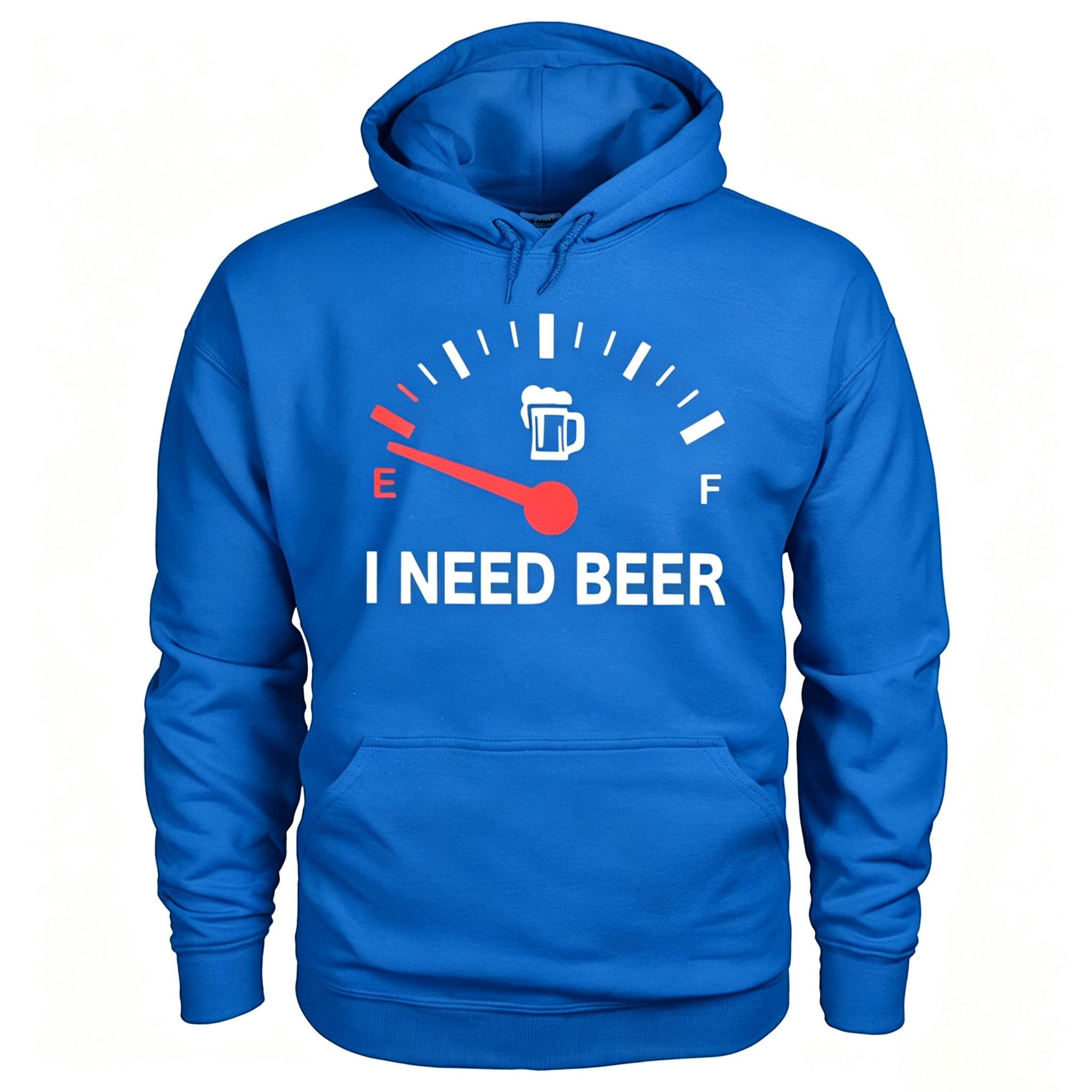 I Need Beer Empty Fuel Gauge Funny Beer Lover Graphic Shirt