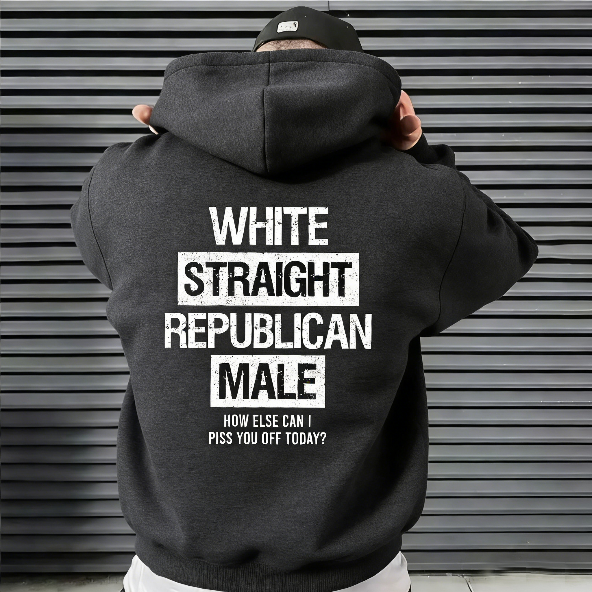 White Straight Republican Male Shirt, How else can i piss you off today