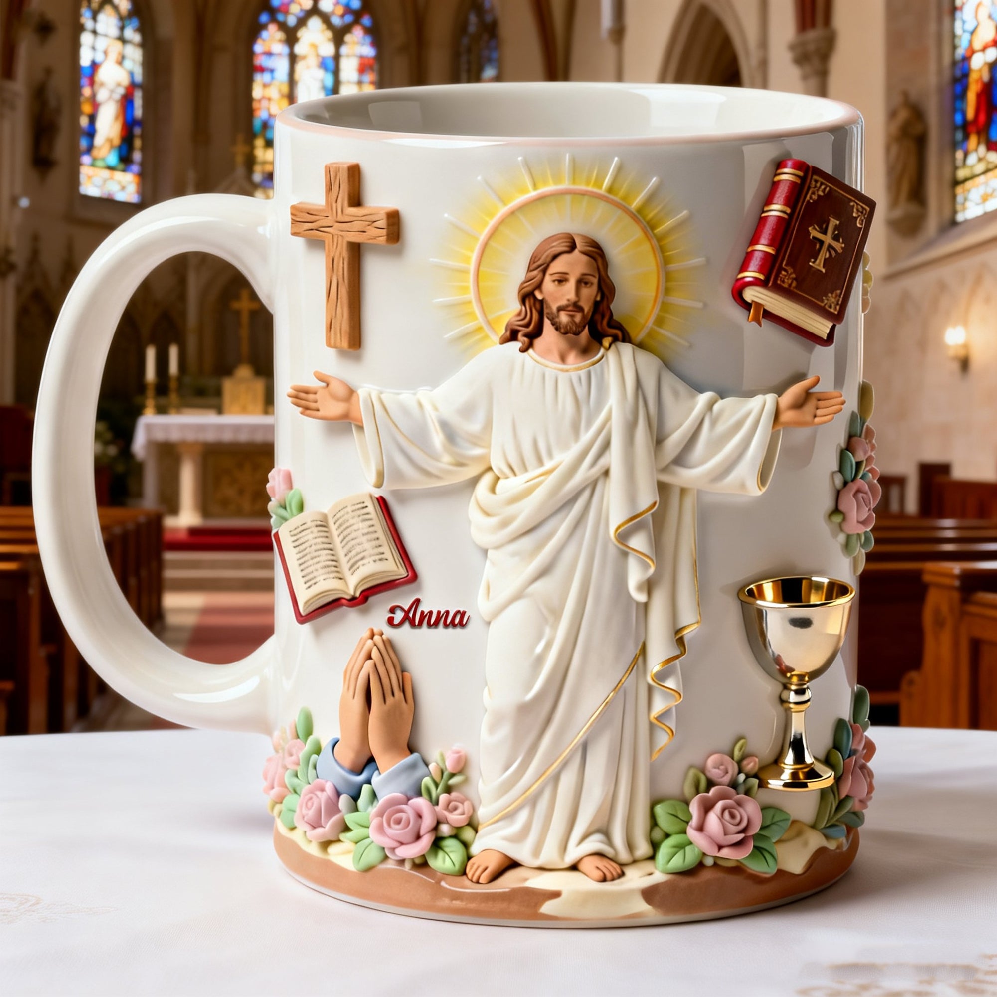 Faith In Christ Coffee Mug - Personalized Gift For Christian