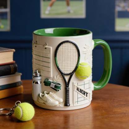 Match Day Tennis Coffee Mug - Personalized Gift For Tennis Players