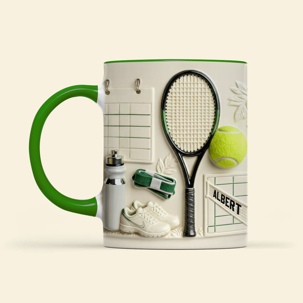 Match Day Tennis Coffee Mug - Personalized Gift For Tennis Players