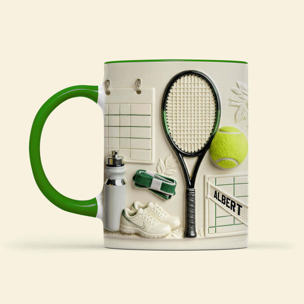 Match Day Tennis Coffee Mug - Personalized Gift For Tennis Players