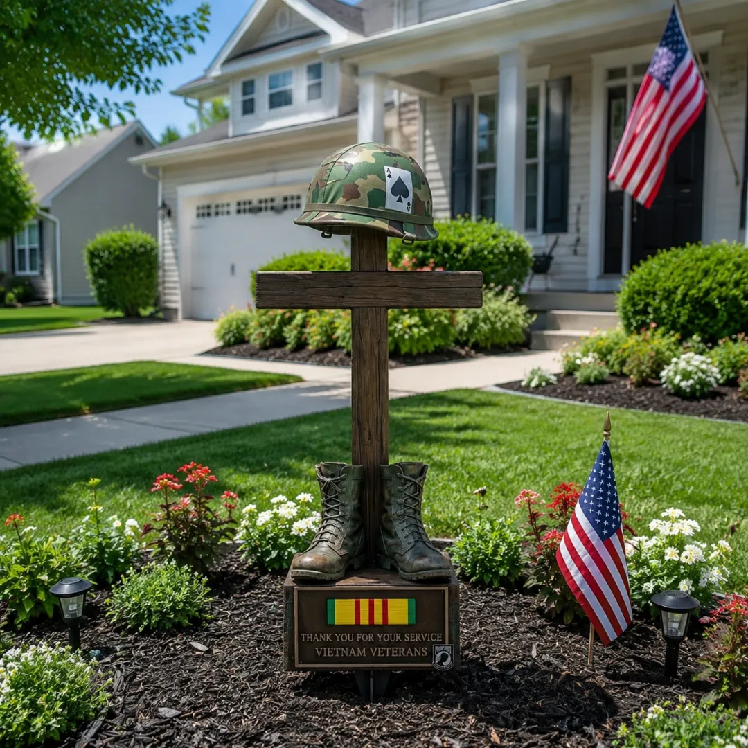 🔥Last Day 70% OFF🔥- Vietnam Veteran Tribute Garden Stake – Honoring Our Heroes