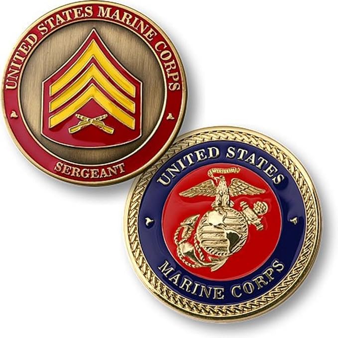 NEW USMC U.S. Marine Corps Sergeant Challenge Coin