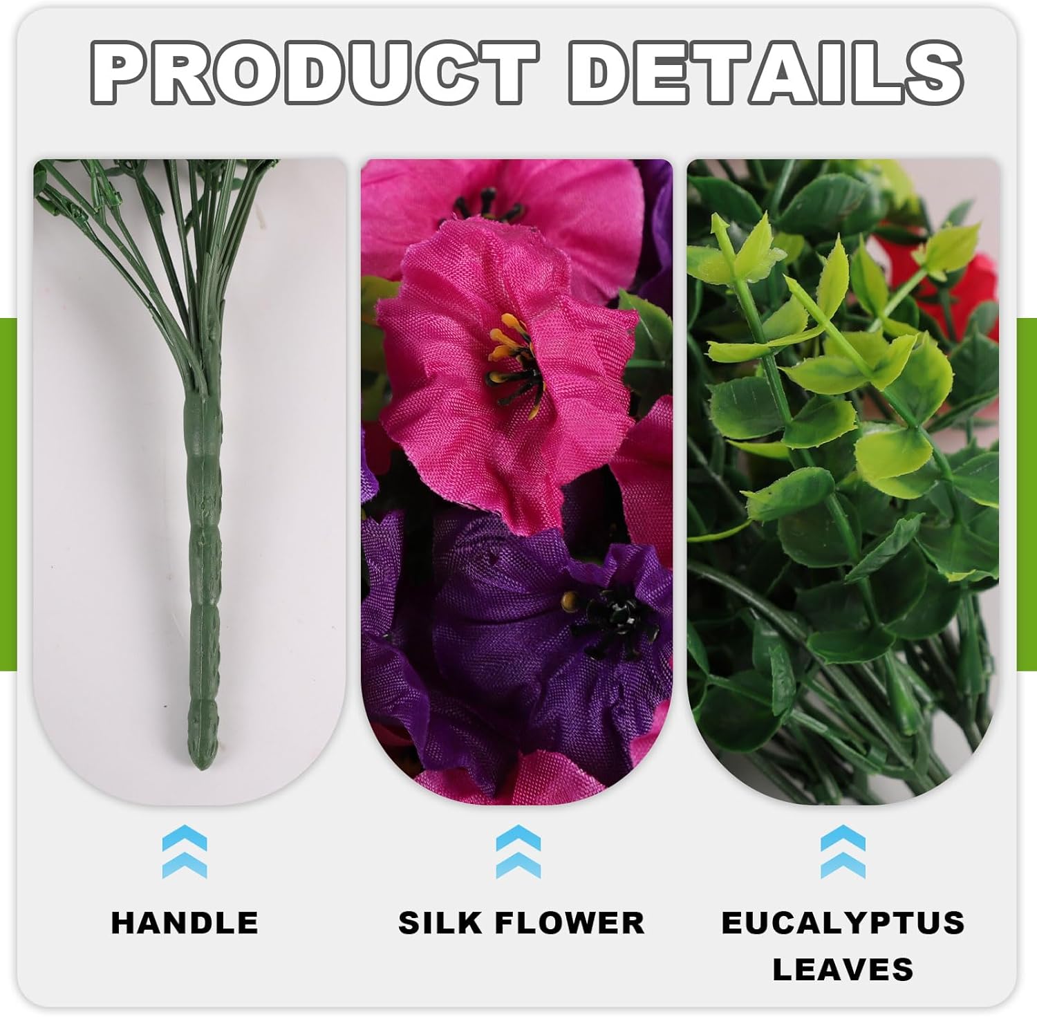 Artificial Flower , Faux Flower, Decorative Flower for Home Garden, Porch, Window Box, Yard and Seasonal Celebrations