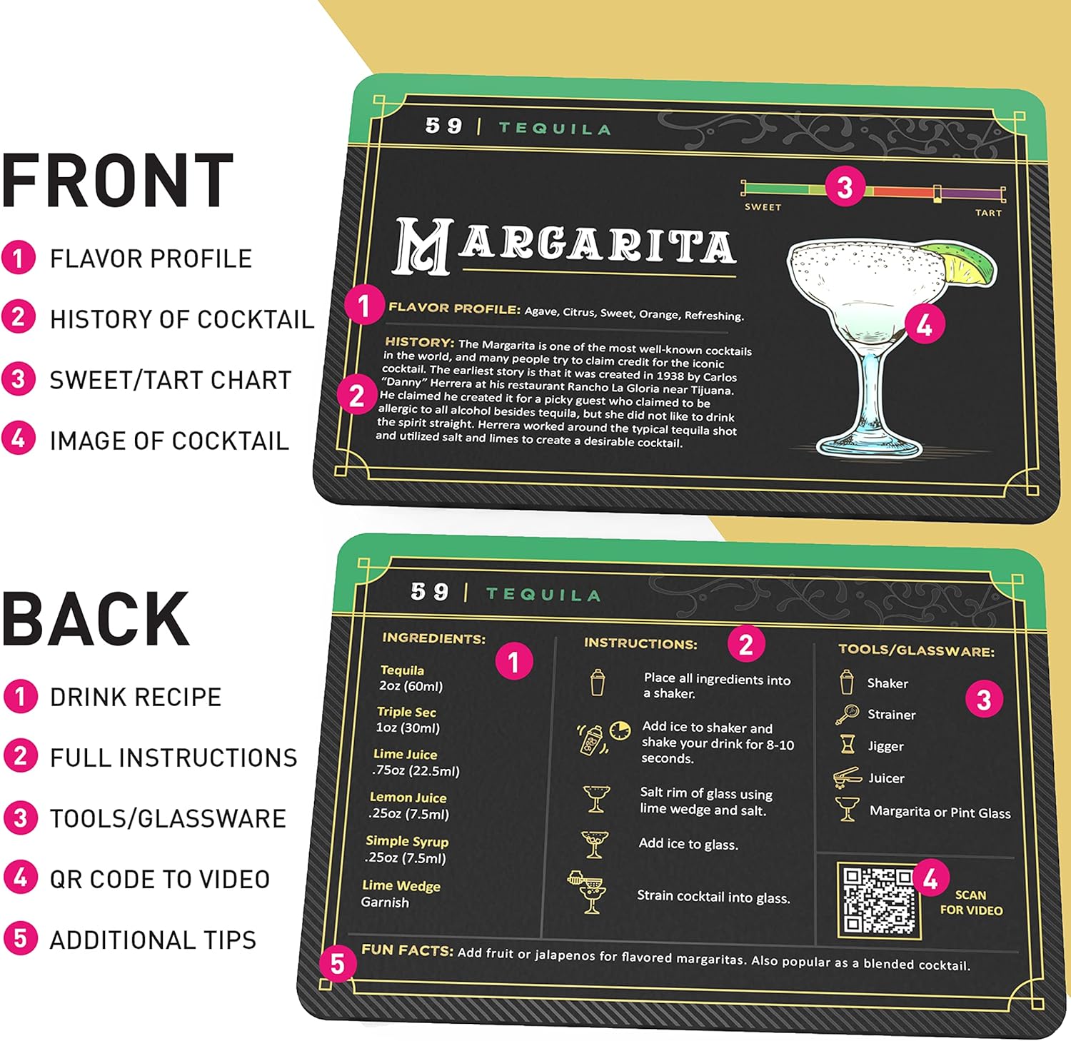 Cocktail Cards Box: 100 Cocktail Recipes to Master Cocktails