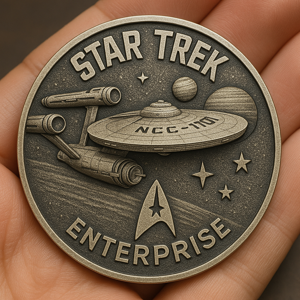 🔥Limited Edition🎁Star Trek Enterprise Coin