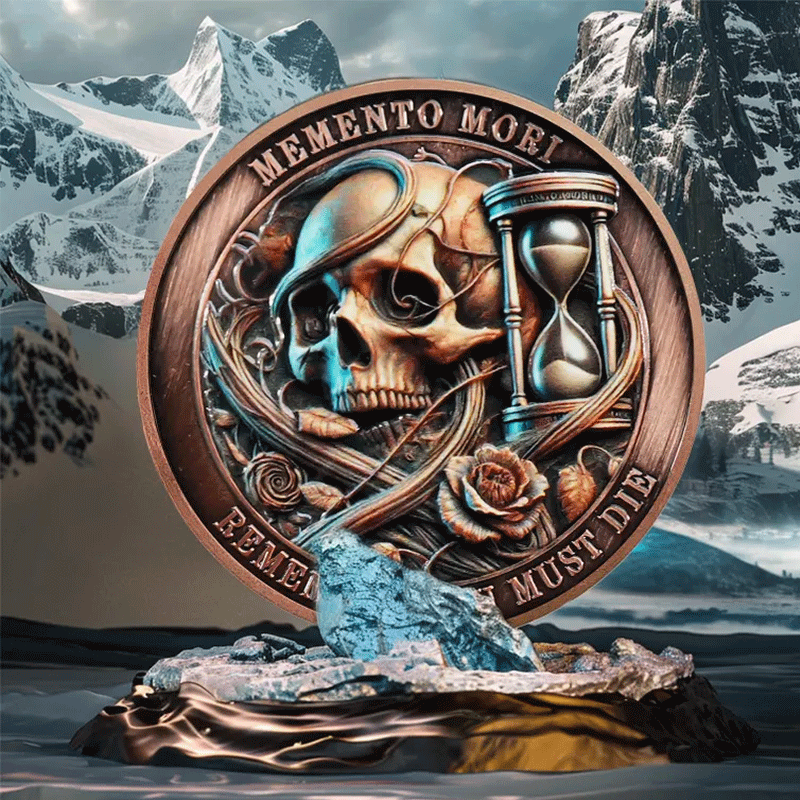 Cowboy Skull Challenge Coin