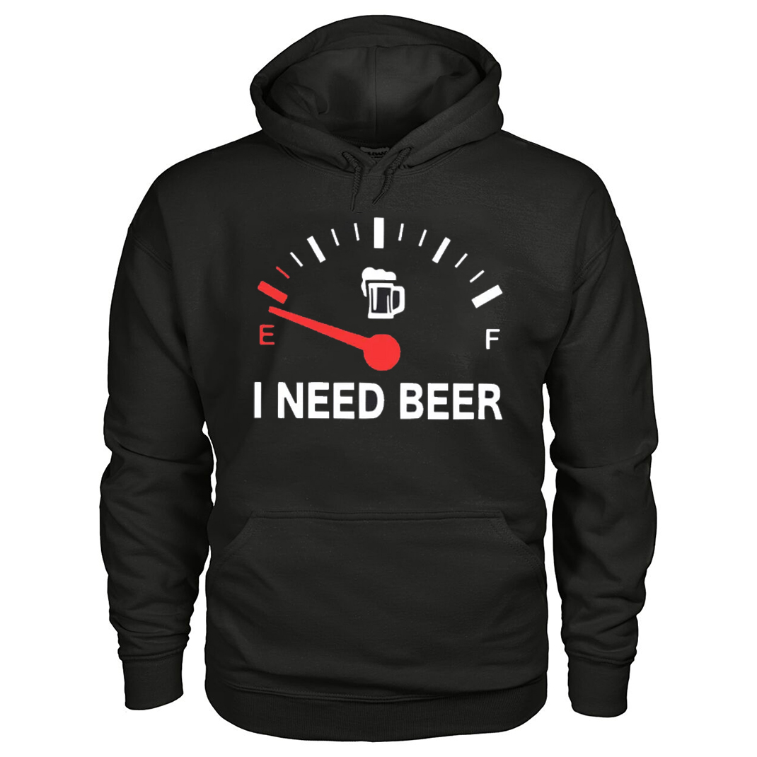 I Need Beer Empty Fuel Gauge Funny Beer Lover Graphic Shirt