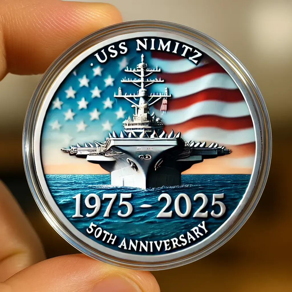🔥Limited Edition🎁USS Nimitz 50th Anniversary Coin