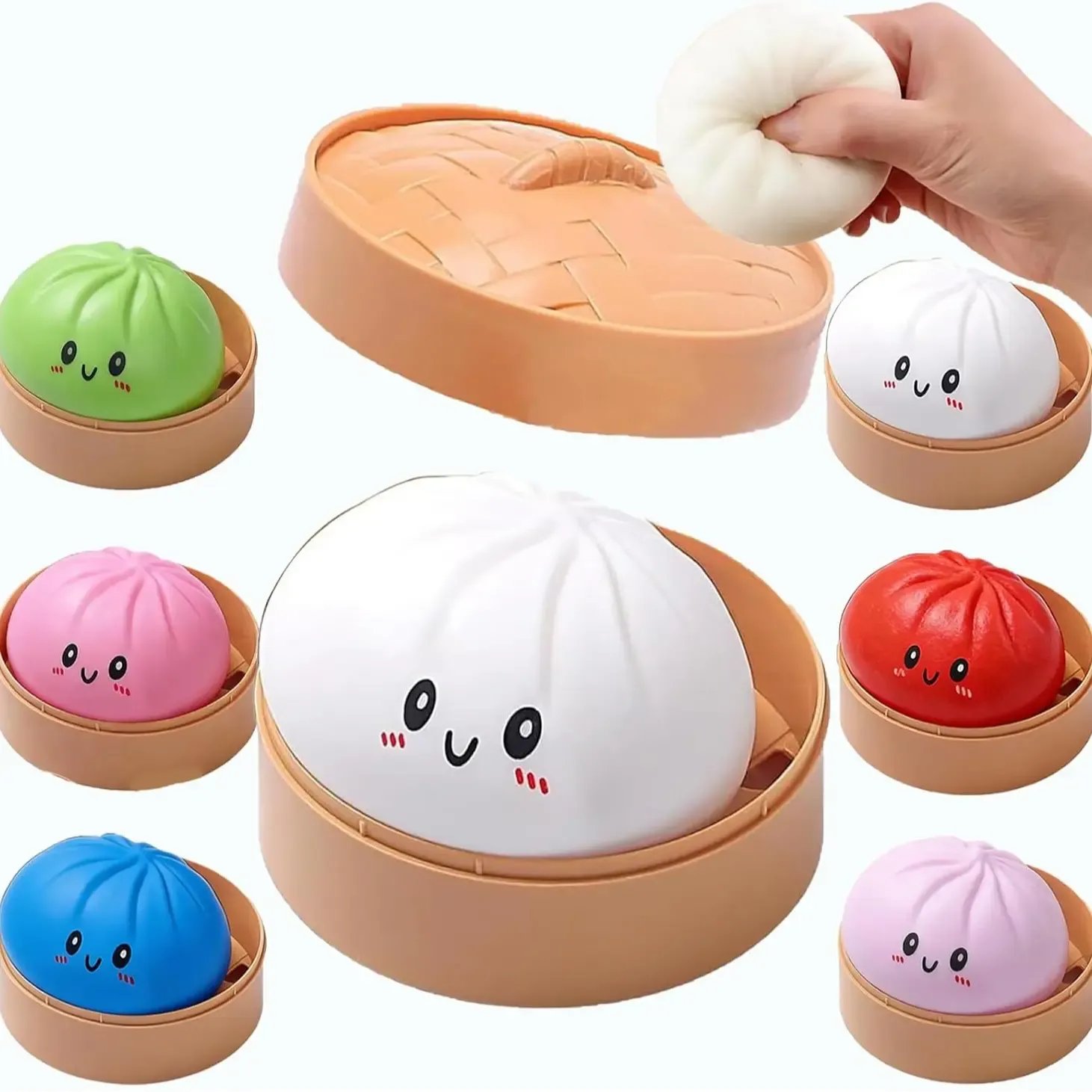 💕Hot sale 50% OFF💖🥟✨ Glitter Dumpling Squishy – Cute, Satisfying Stress Relief Toy