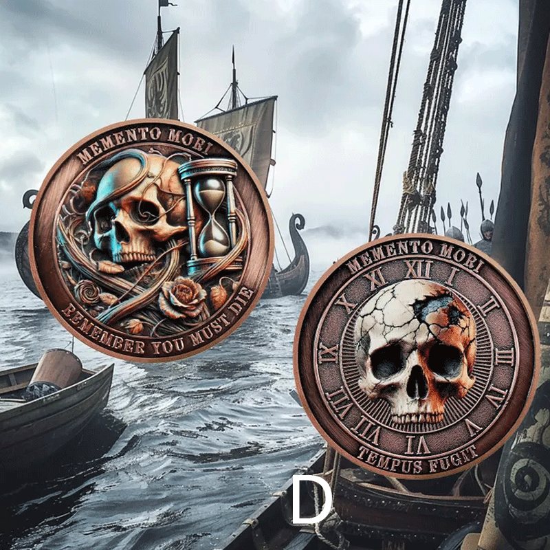 Cowboy Skull Challenge Coin