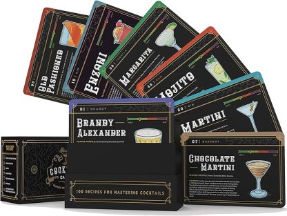 Cocktail Cards Box: 100 Cocktail Recipes to Master Cocktails