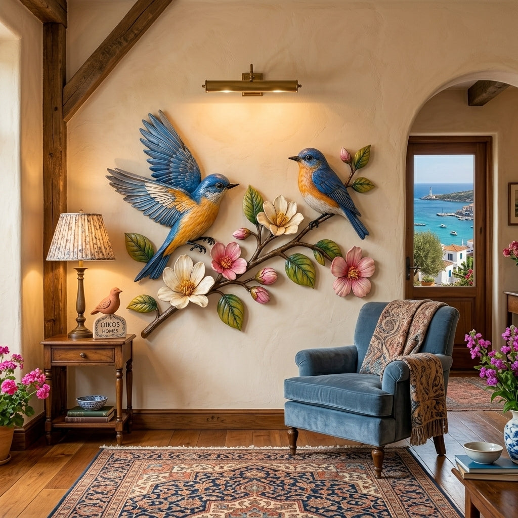💐Last Day 50% OFF🔥 - Handcrafted Metal Bluebird Wall Art