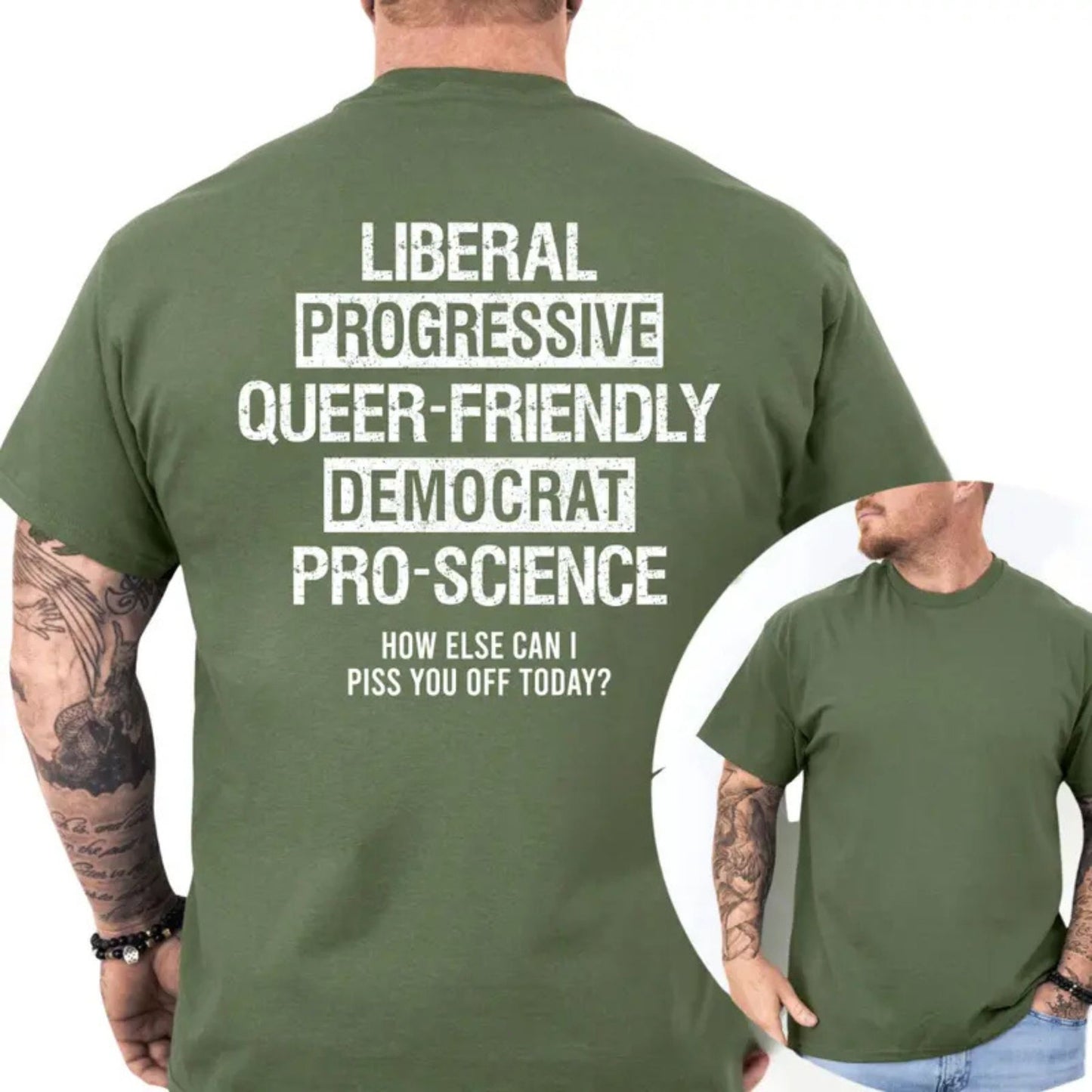 Liberal Progressive Queer Friendly Democrat Pro-science T-Shirt