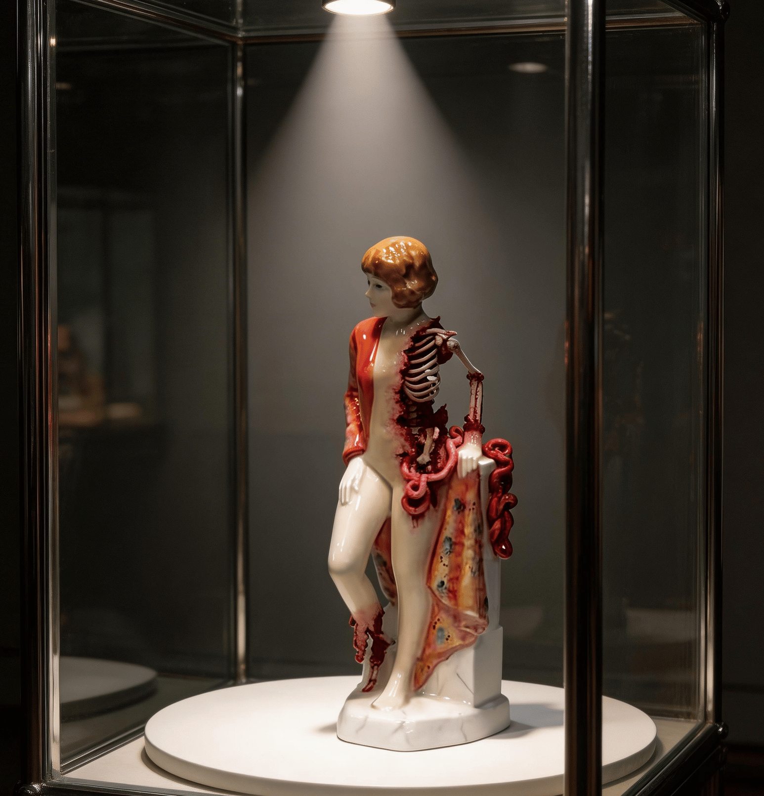 🔥Last Day 60% OFF - Broken Ladies Ceramic Art Figure – Handcrafted Mixed Media Sculpture