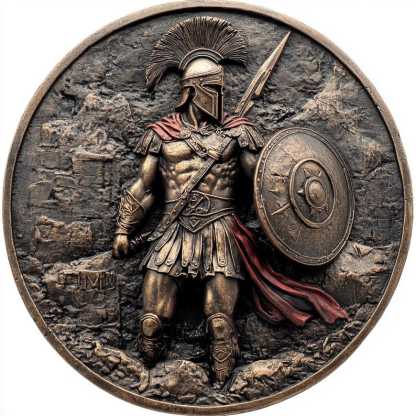 Spartan Warrior Challenge Coins