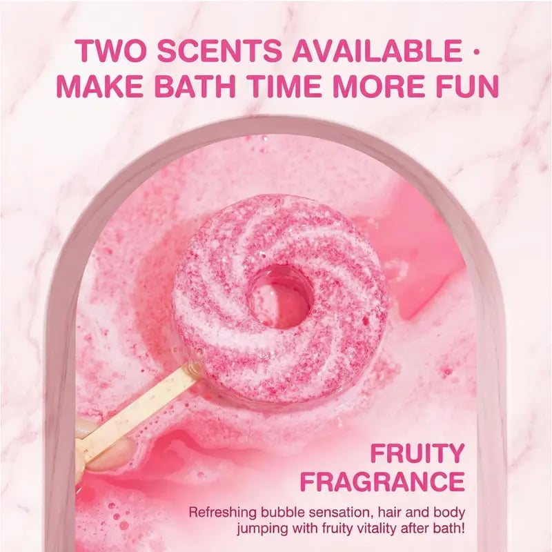 Cute Lollipop Bath Bomb,Colorful Bubble Bath Ball for Fun Bath Time 🫧