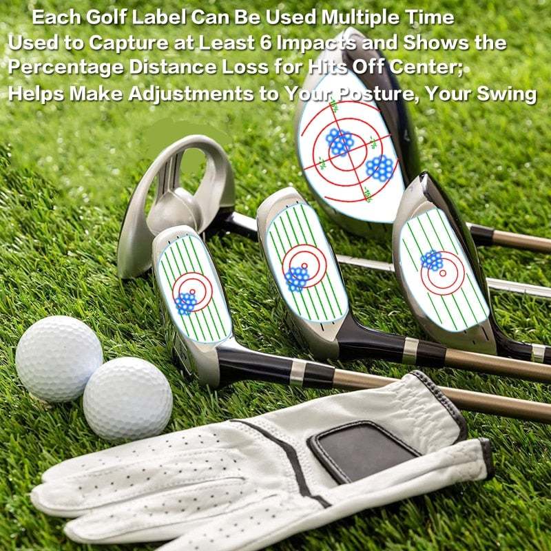 Golf Impact Tape Woods、Irons、Putters 3 in 1 Set (120 PCS)