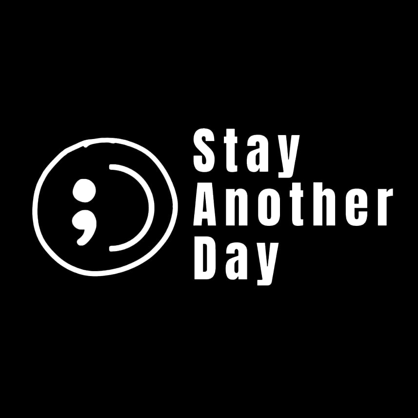 🔥Buy 1 Get 1 Free⏰ SAD Stay Another Day Mental Health Awareness Car Decal Permanent Sticker for Vehicle Windows 🎁Waterproof & No Residue