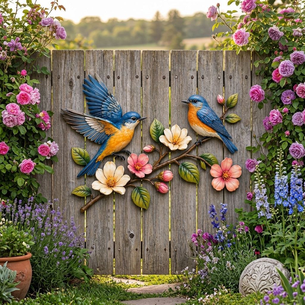 💐Last Day 50% OFF🔥 - Handcrafted Metal Bluebird Wall Art