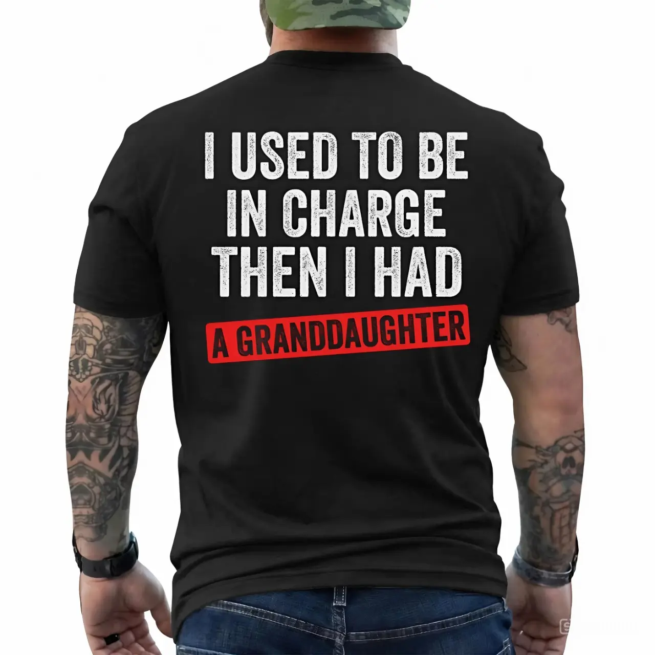 "I Used to Be in Charge Then I Had a Granddaughter" Funny Grandpa T-Shirt