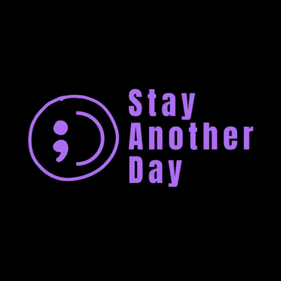 🔥Buy 1 Get 1 Free⏰ SAD Stay Another Day Mental Health Awareness Car Decal Permanent Sticker for Vehicle Windows 🎁Waterproof & No Residue