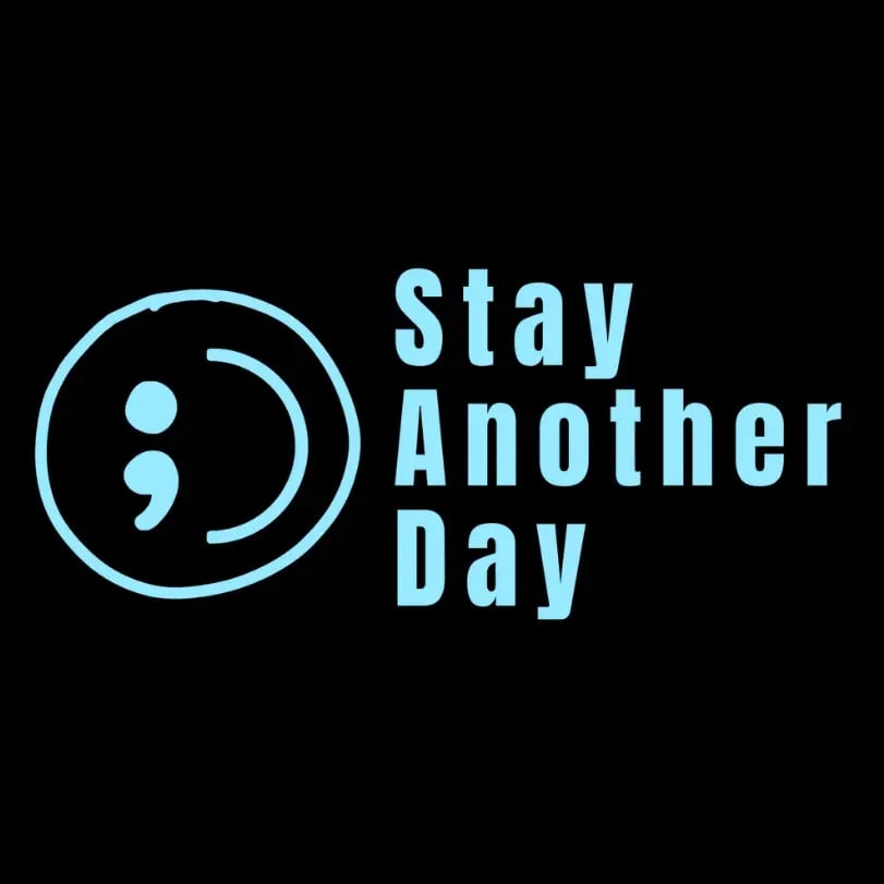 🔥Buy 1 Get 1 Free⏰ SAD Stay Another Day Mental Health Awareness Car Decal Permanent Sticker for Vehicle Windows 🎁Waterproof & No Residue