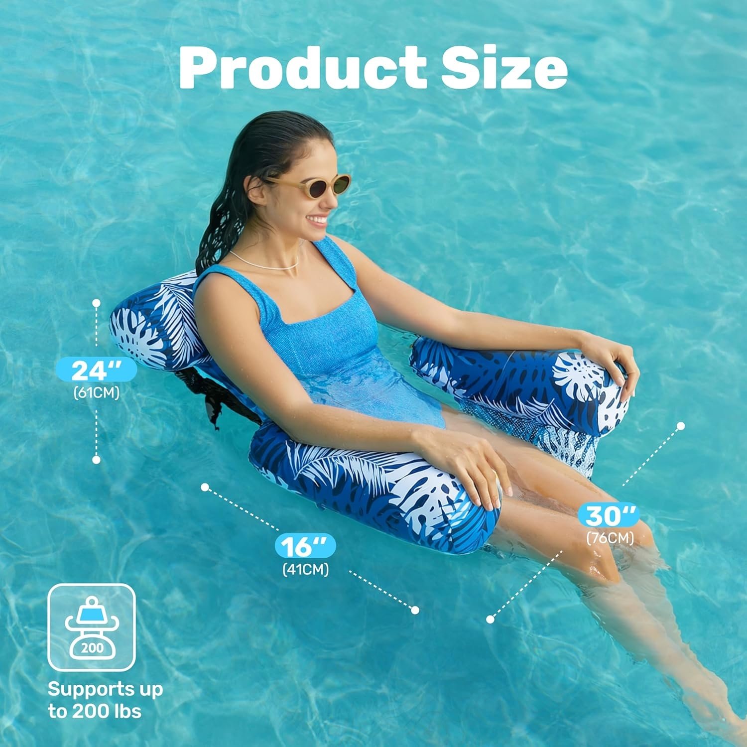 🔥Summer Hot Sale 🏆️ Inflatable Pool Floats Adult,Floating Lounge Chairs