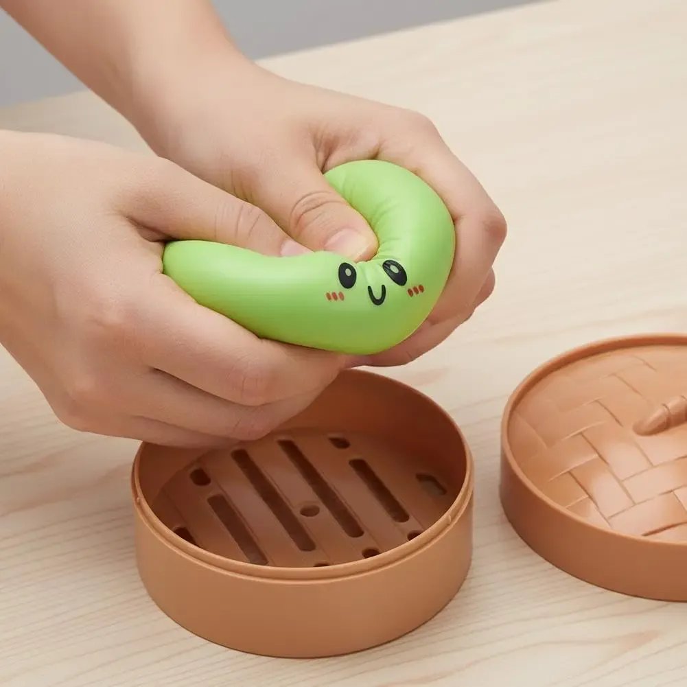 💕Hot sale 50% OFF💖🥟✨ Glitter Dumpling Squishy – Cute, Satisfying Stress Relief Toy