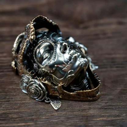 Handmade Metal Mechanical Skull – Magnetic Decoration