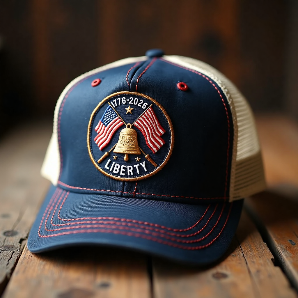 250th Birthday Embroidered Mesh Cap