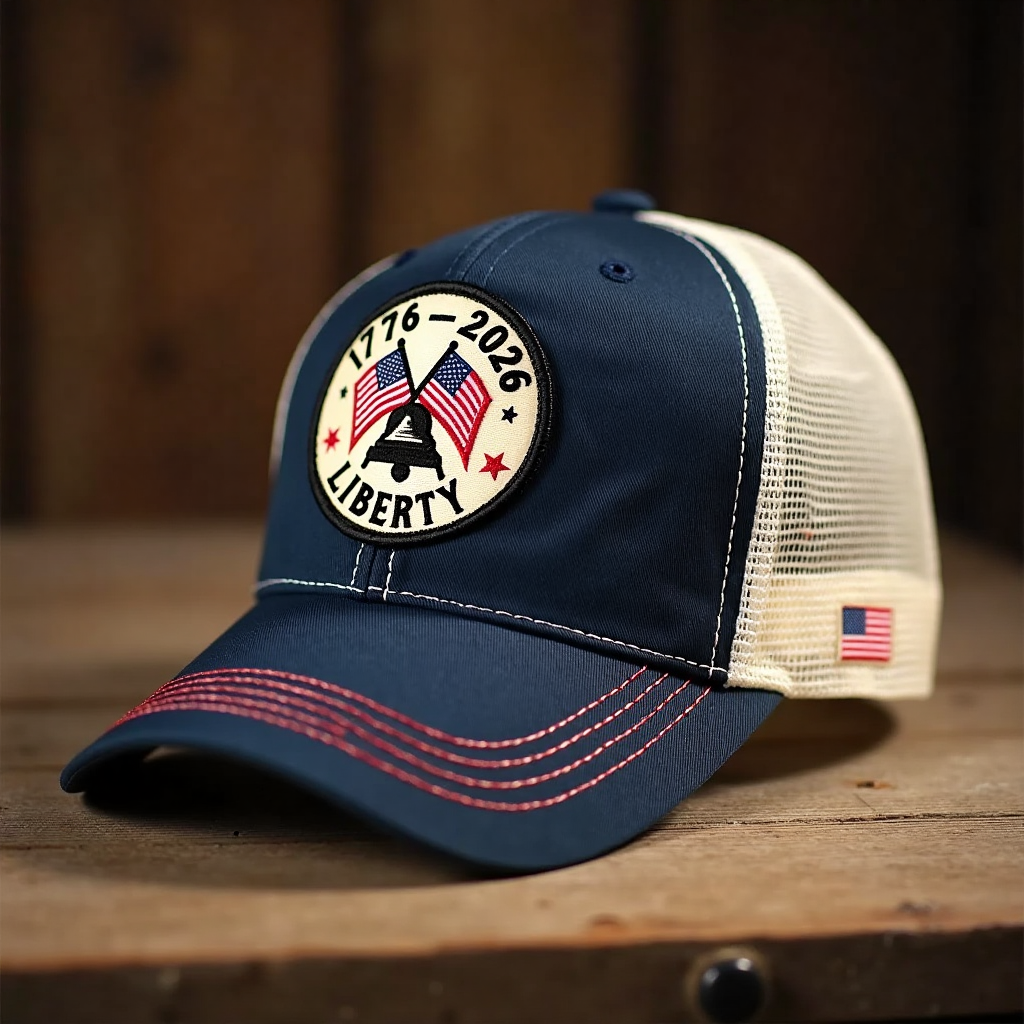 250th Birthday Embroidered Mesh Cap